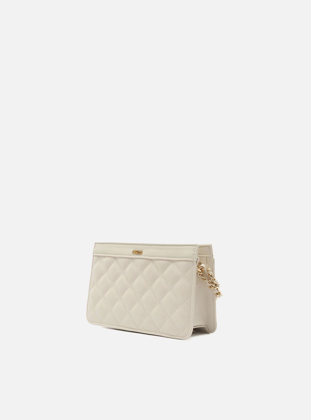 Bolsa Tiracolo Off White Matelassê Pequena Detalhe — foto 2