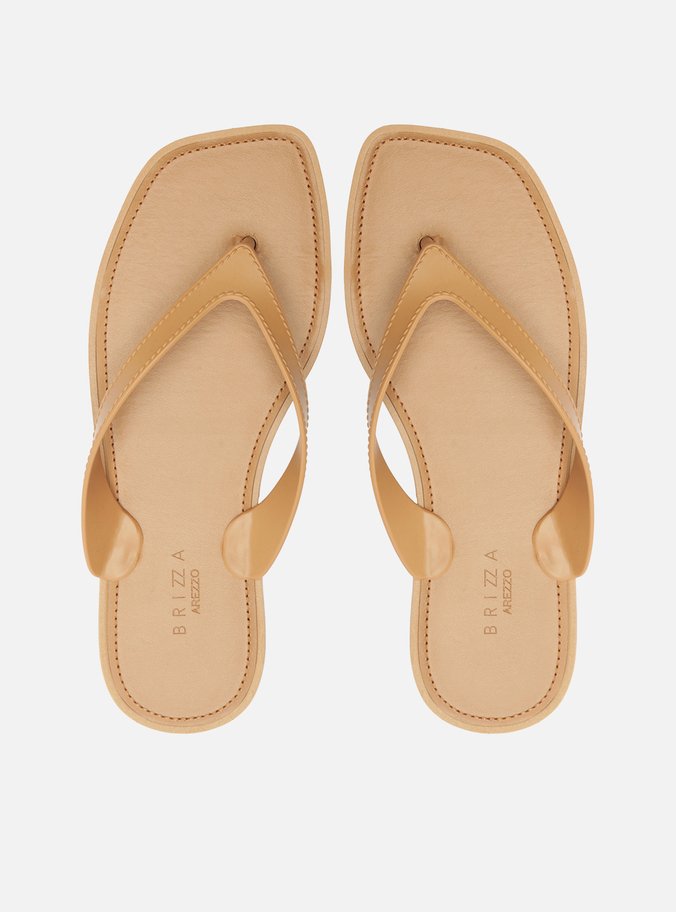 Chinelo de Dedo Marrom Tira V Brizza