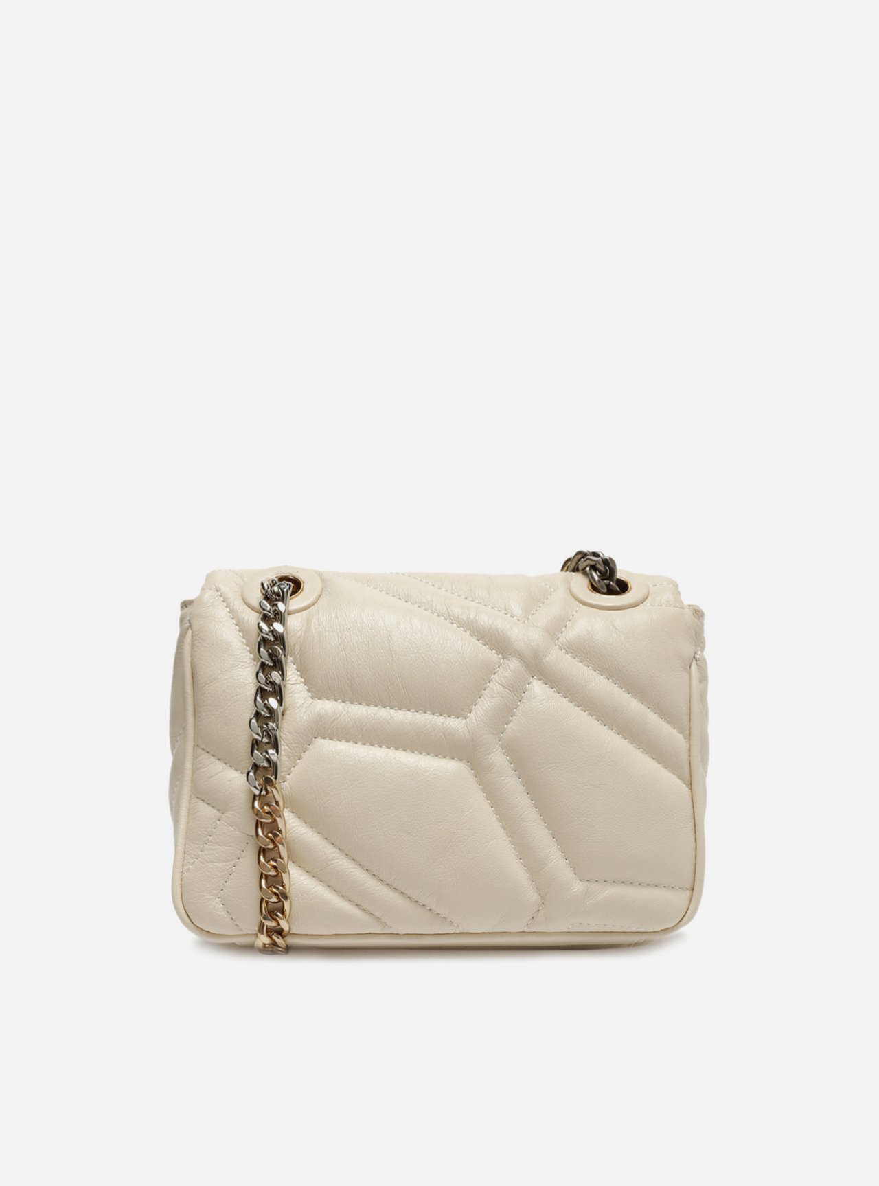 Bolsa Tiracolo Branca Couro Emma Sporty Média — foto 3