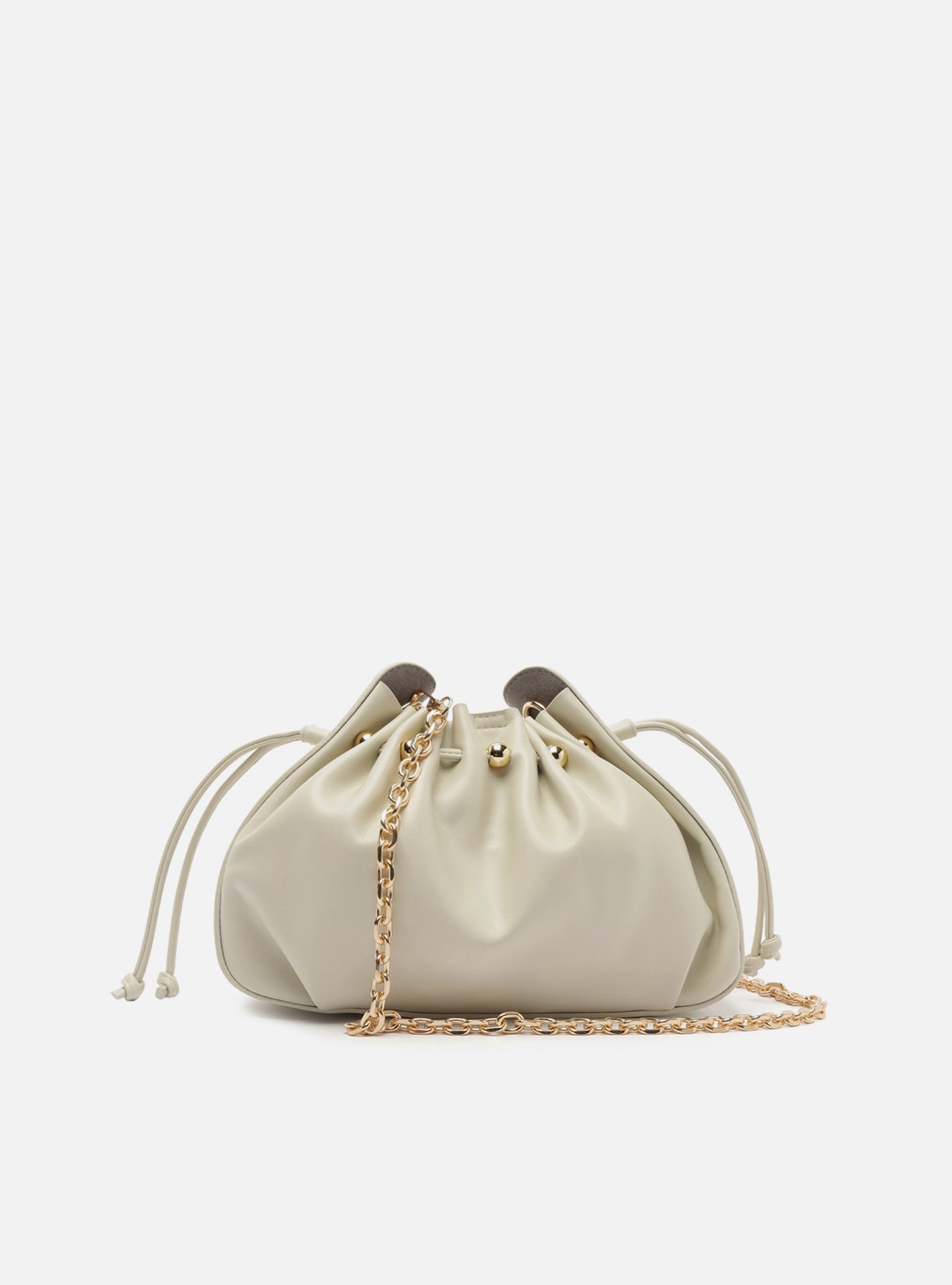 Bolsa Shoulder Branca Grande Alça Corrente — foto 3