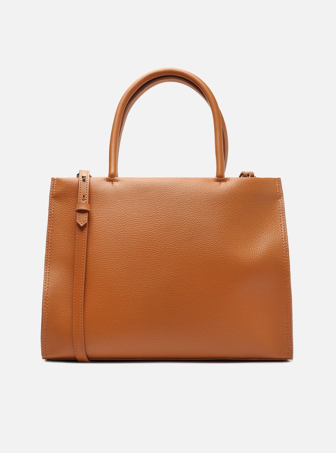 Bolsa Shopping Marrom Grande Bolso Recorte