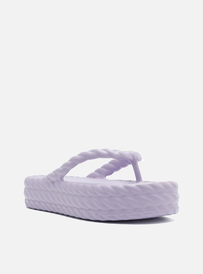 Sandália Roxa Flatform Marrocos Mid