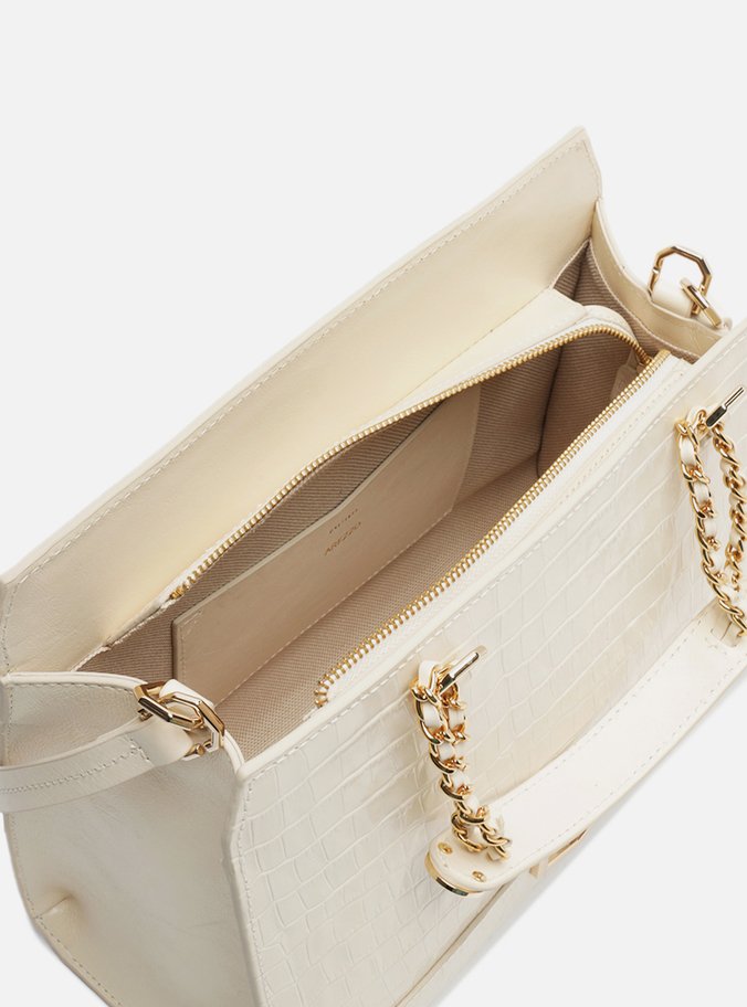 Bolsa Tote Off-White Couro Croco Kopen Grande