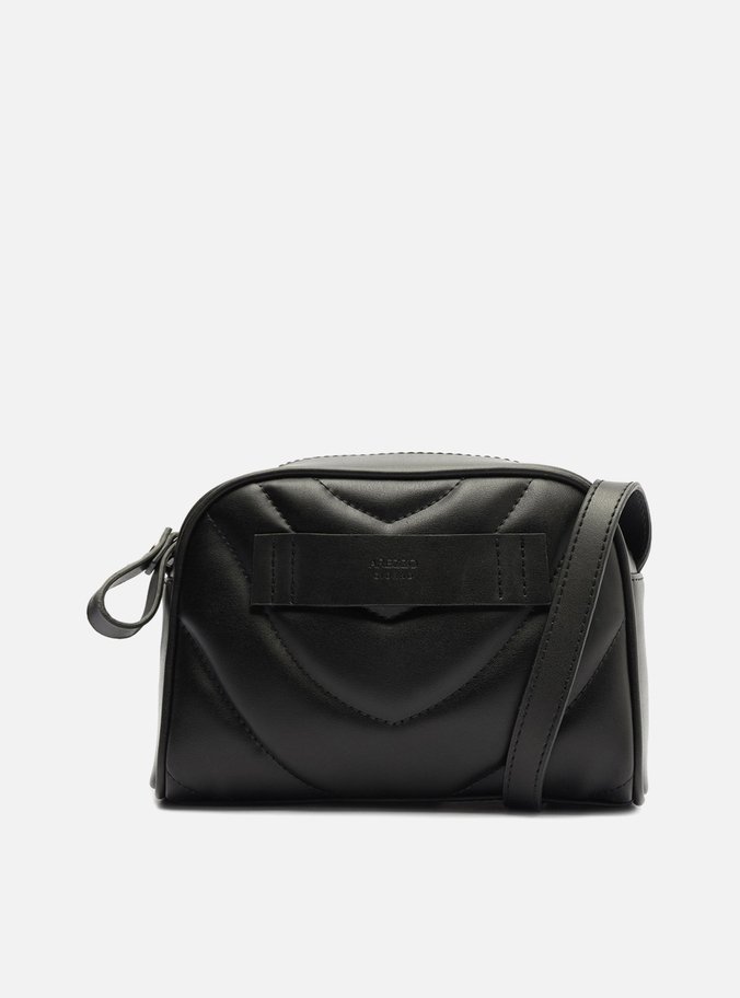 Bolsa Tiracolo Preta Mel Média
