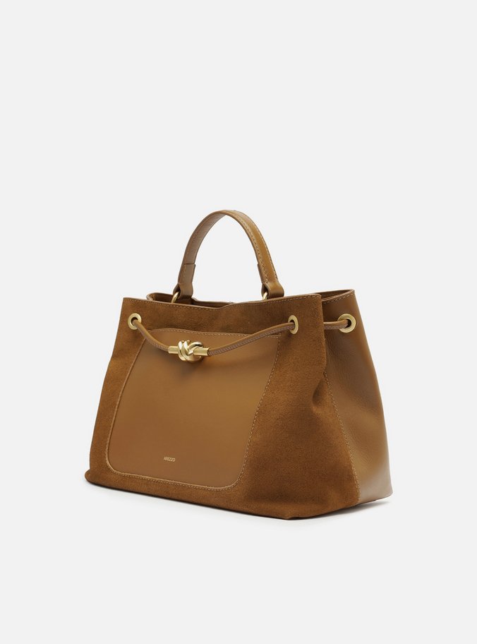 Bolsa Tote Caramelo Couro Helena Grande