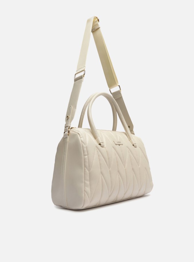 Bolsa Tiracolo Off-White Matelassê Média