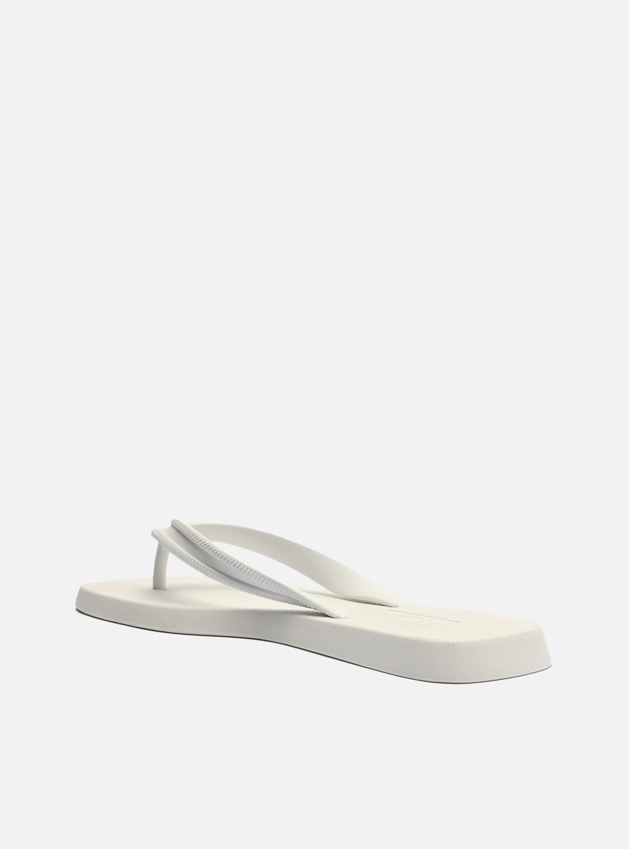 Sandália Papete Branca Flatform Tira V Brizza — foto 3