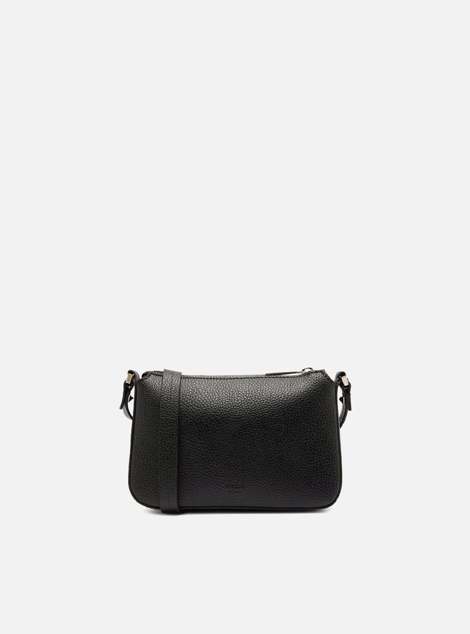Bolsa Tiracolo Preta Pequena Encaixe Metal