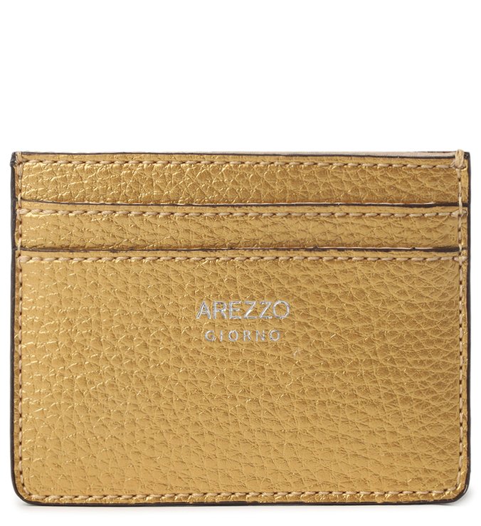 Porta-Cartões Dourado Bicolor Prata