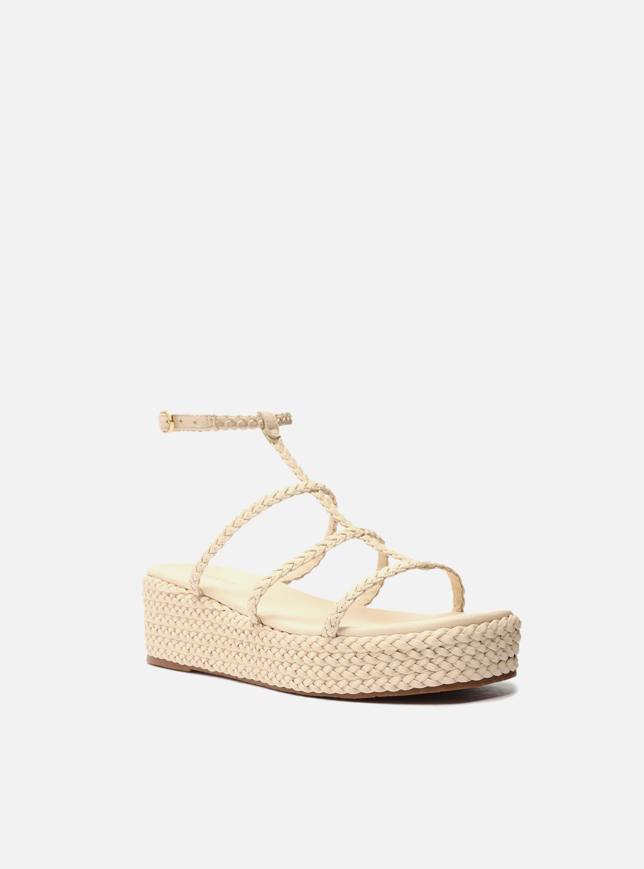 Sandália Off-White Plataforma Trançada — foto 2
