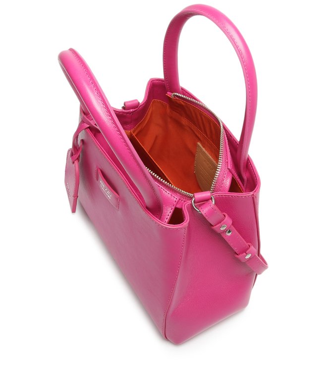 Bolsa Tiracolo Rosa Couro Estruturada Fancy Pink