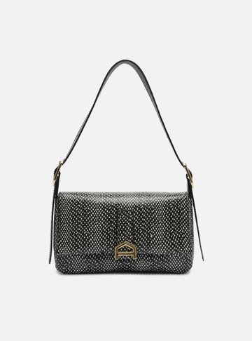 Arezzo — Bolsa Tiracolo Animal Print Couro Média Metais