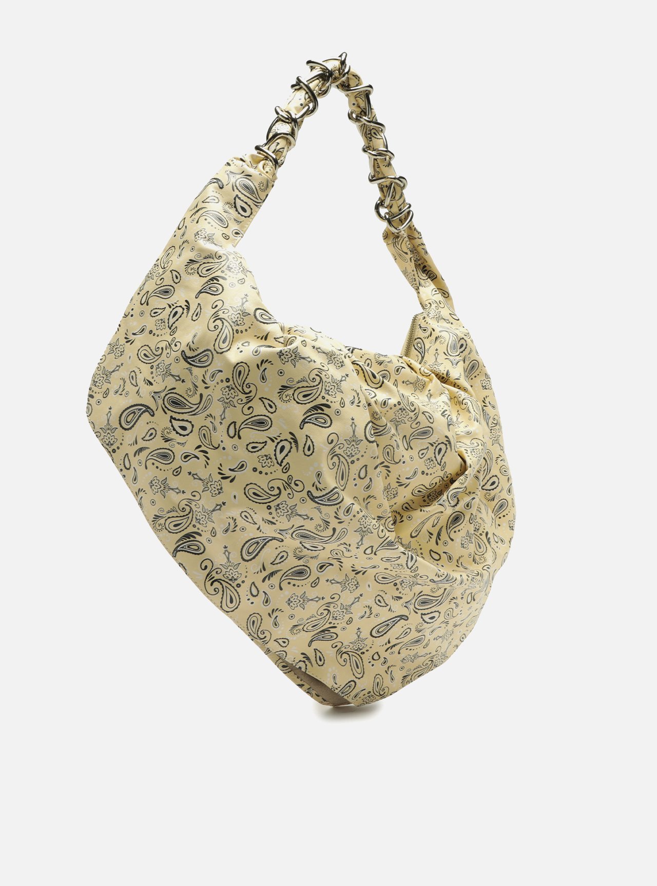 Bolsa Hobo Amarela Paisley Grande Livia — foto 5