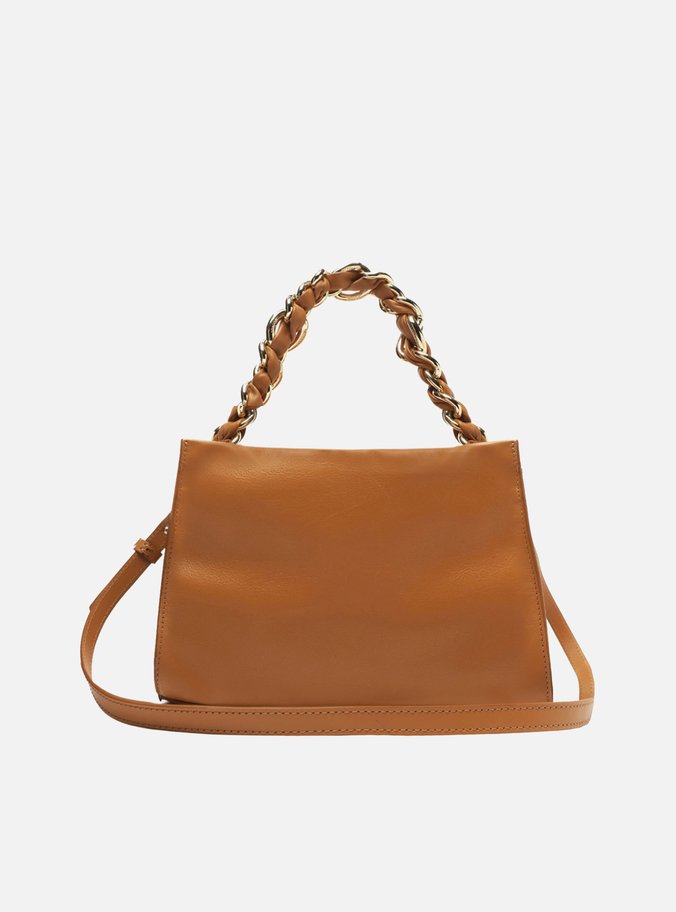 Bolsa Tote Marrom Couro Milano Média Corrente