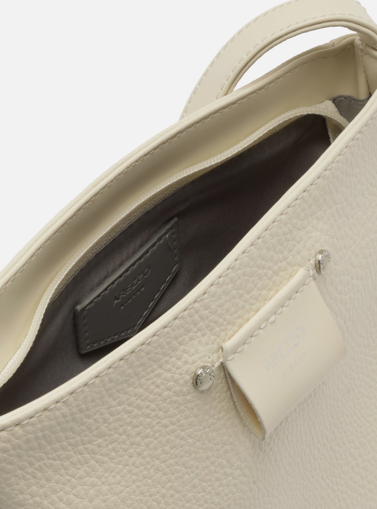 Bolsa Tiracolo Branca Pequena Metais — foto 4