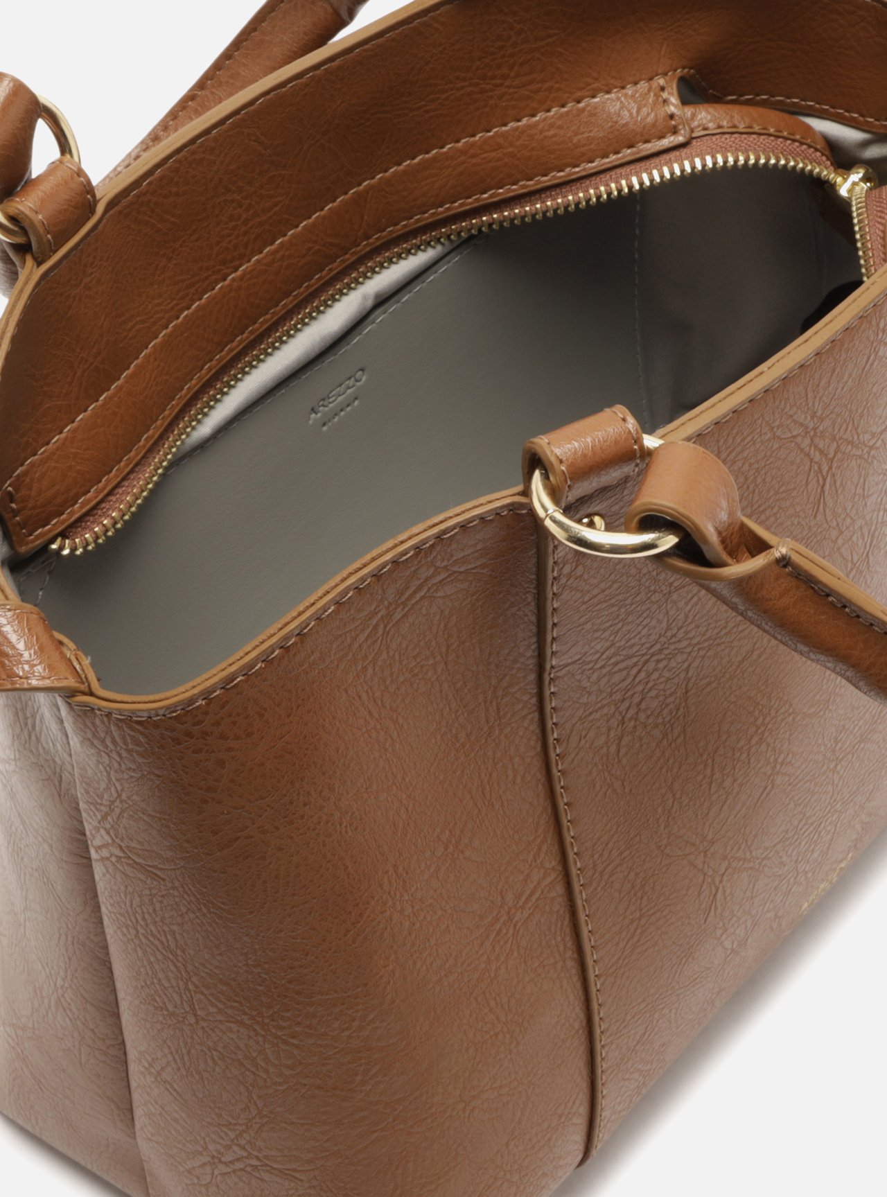 Bolsa Tote Marrom Média Metais — foto 4