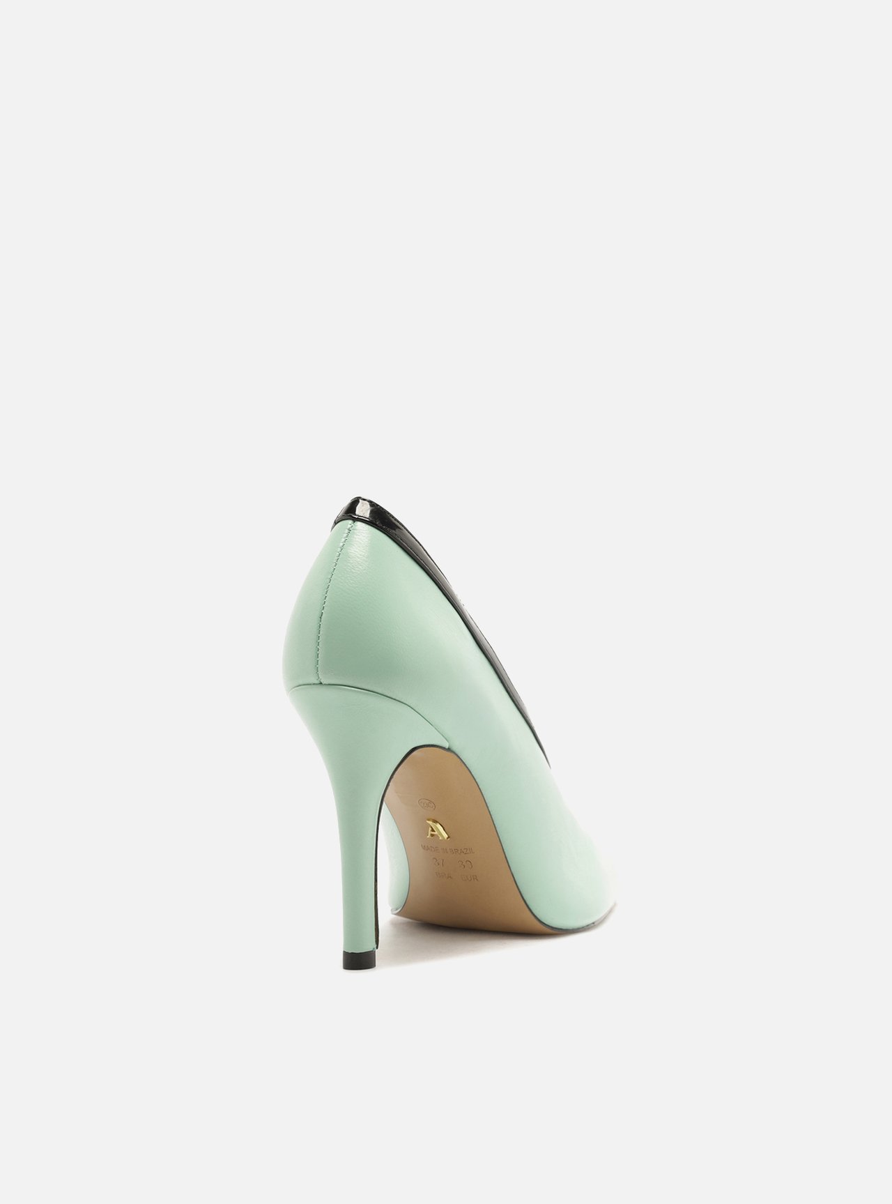 Scarpin Multicolorido Salto Fino Bico Quadrado — foto 3