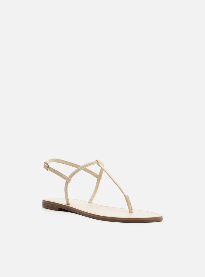 Sandália Rasteira Branca Lizard Slim