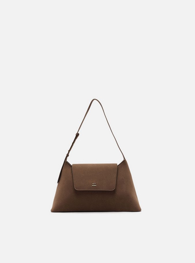 Bolsa Shoulder Marrom Pequena