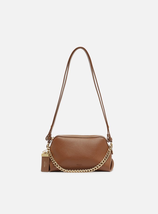 Bolsa Tote Caramelo Pequena Tag Corrente