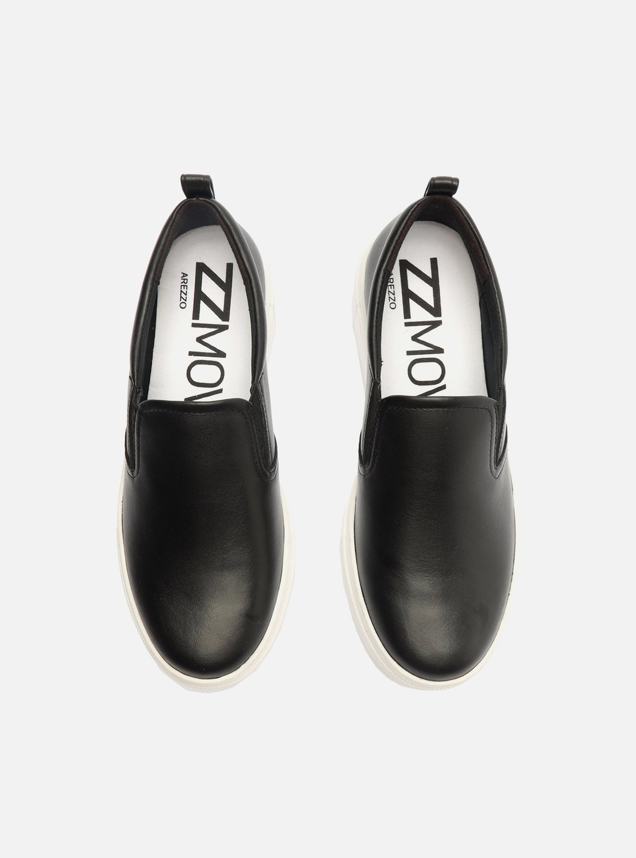 Slip On Preto Couro Flatform Básico — foto 5