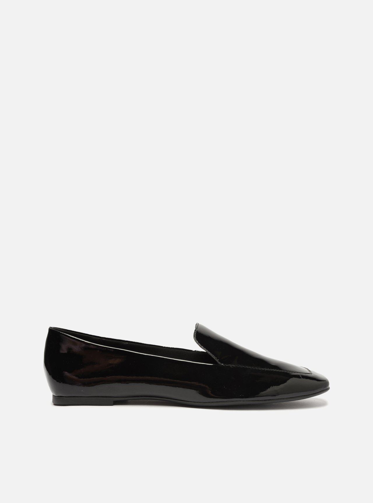 Mocassim Preto Verniz Bico Quadrado Easy — foto 1