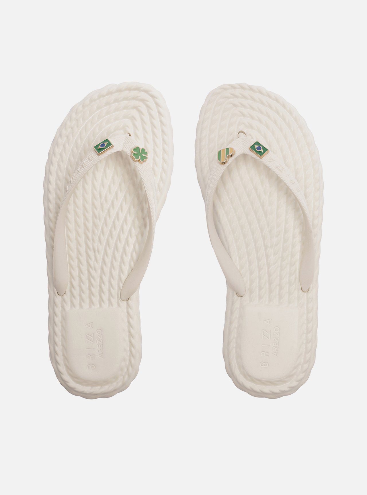 Chinelo de Dedo Branca Flatform Brizza — foto 3