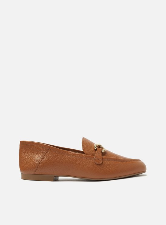 Mocassim Marrom Couro Bridão Light Avelã Luma