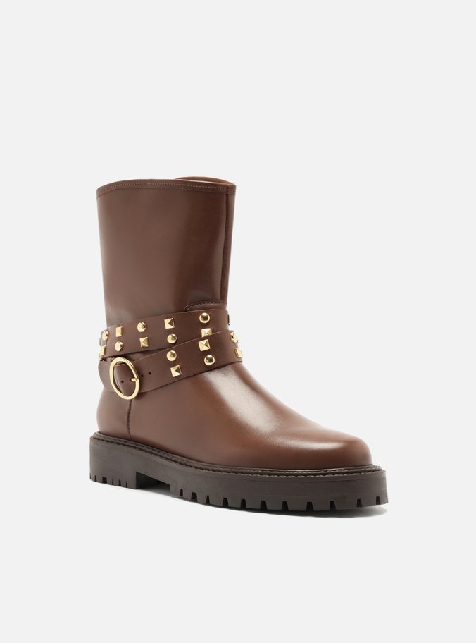 Bota Marrom Salto Baixo