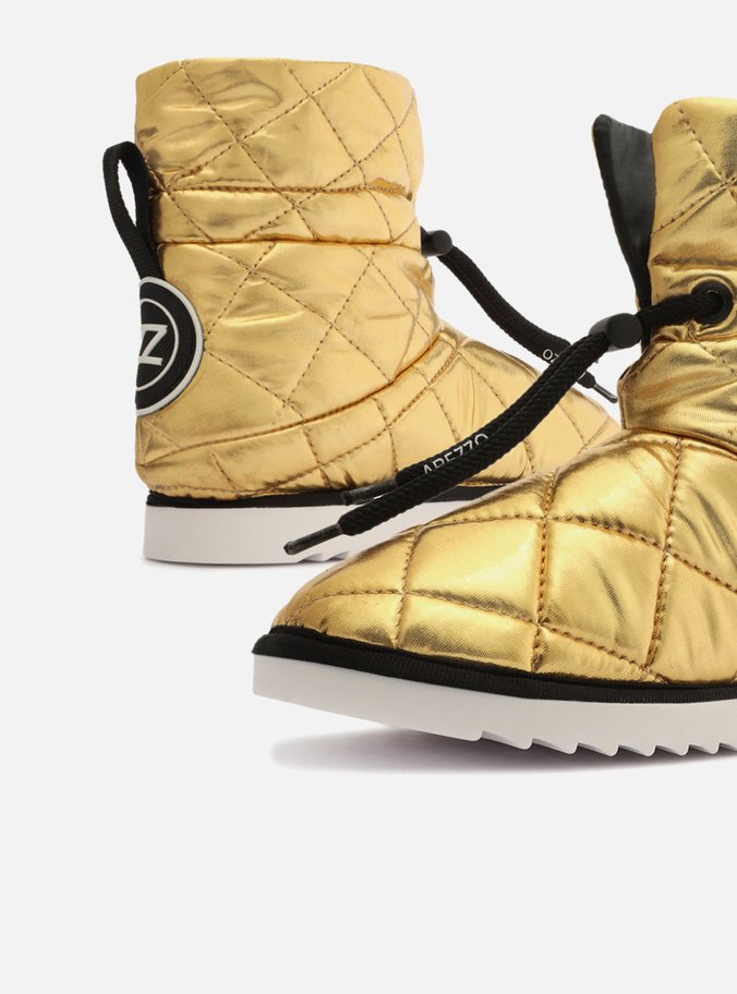 Bota Infantil Dourada Nylon Estofada