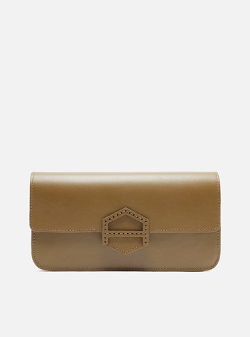Bolsa Tiracolo Marrom Couro Western Pequena