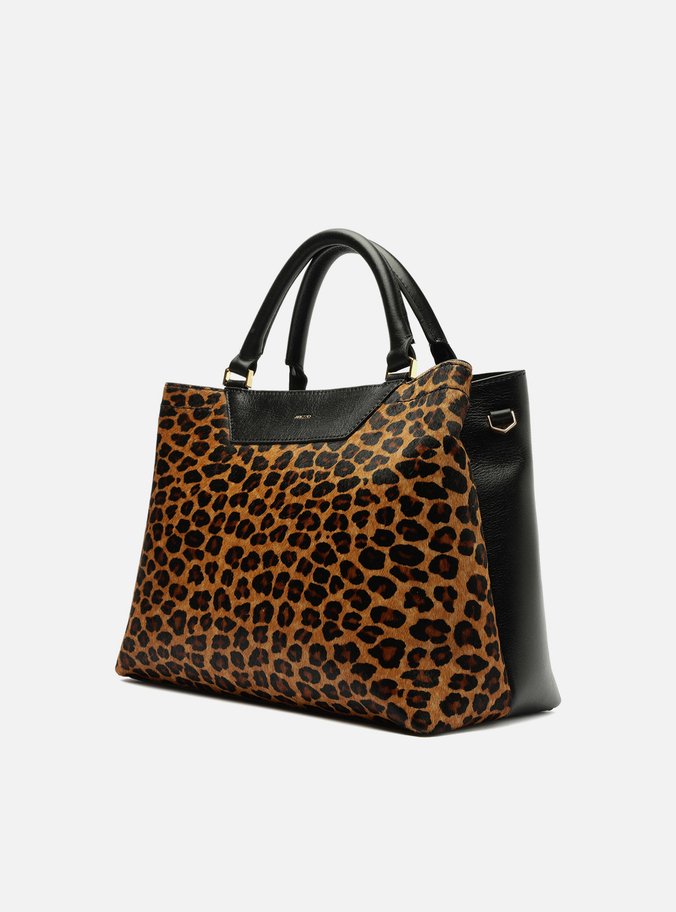 Bolsa Tote Animal Print Couro Grande