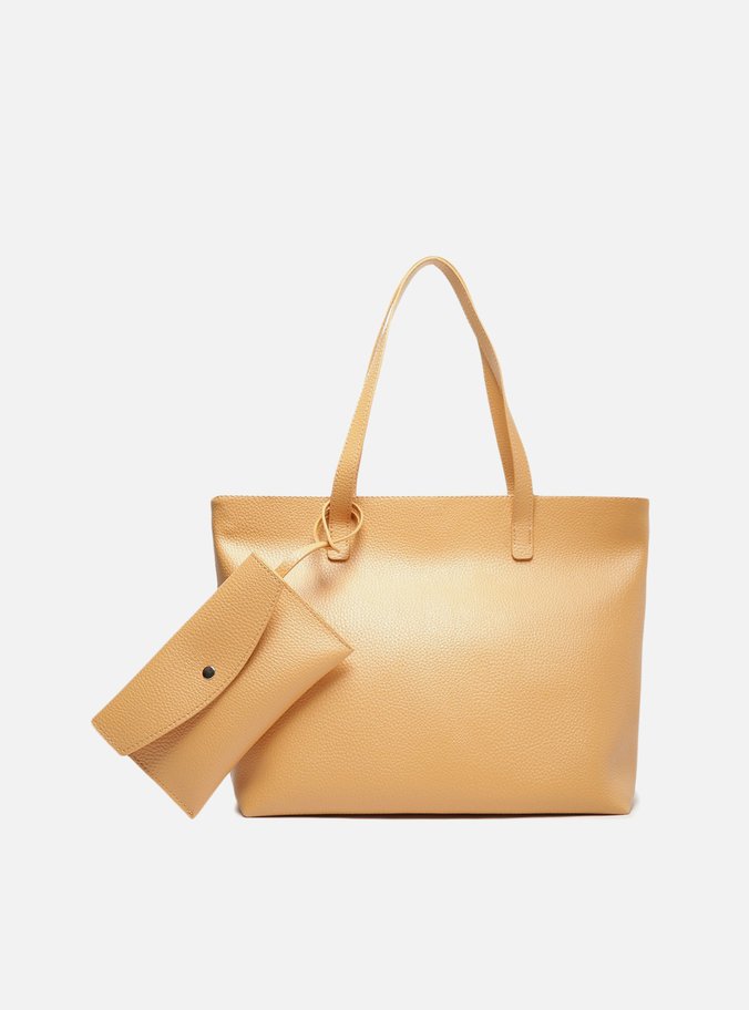 Shopping Marrom Mercato Grande Silk Beige