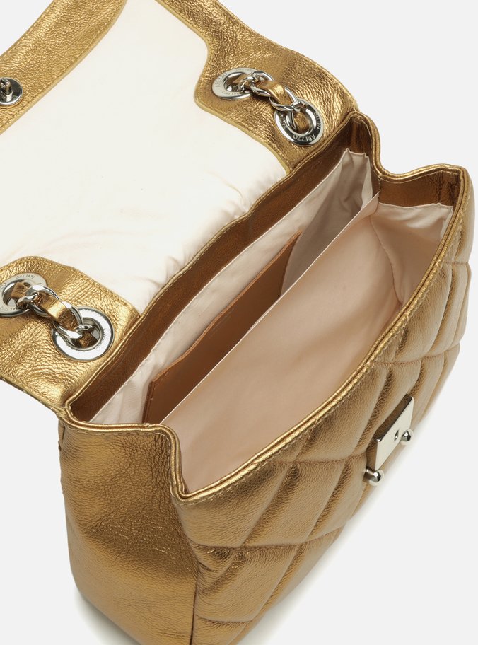 Bolsa Tiracolo Bronze Couro Mizz Média