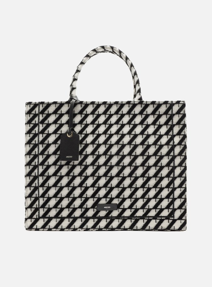 Bolsa Shopping Preta Grande ZZ Graphic