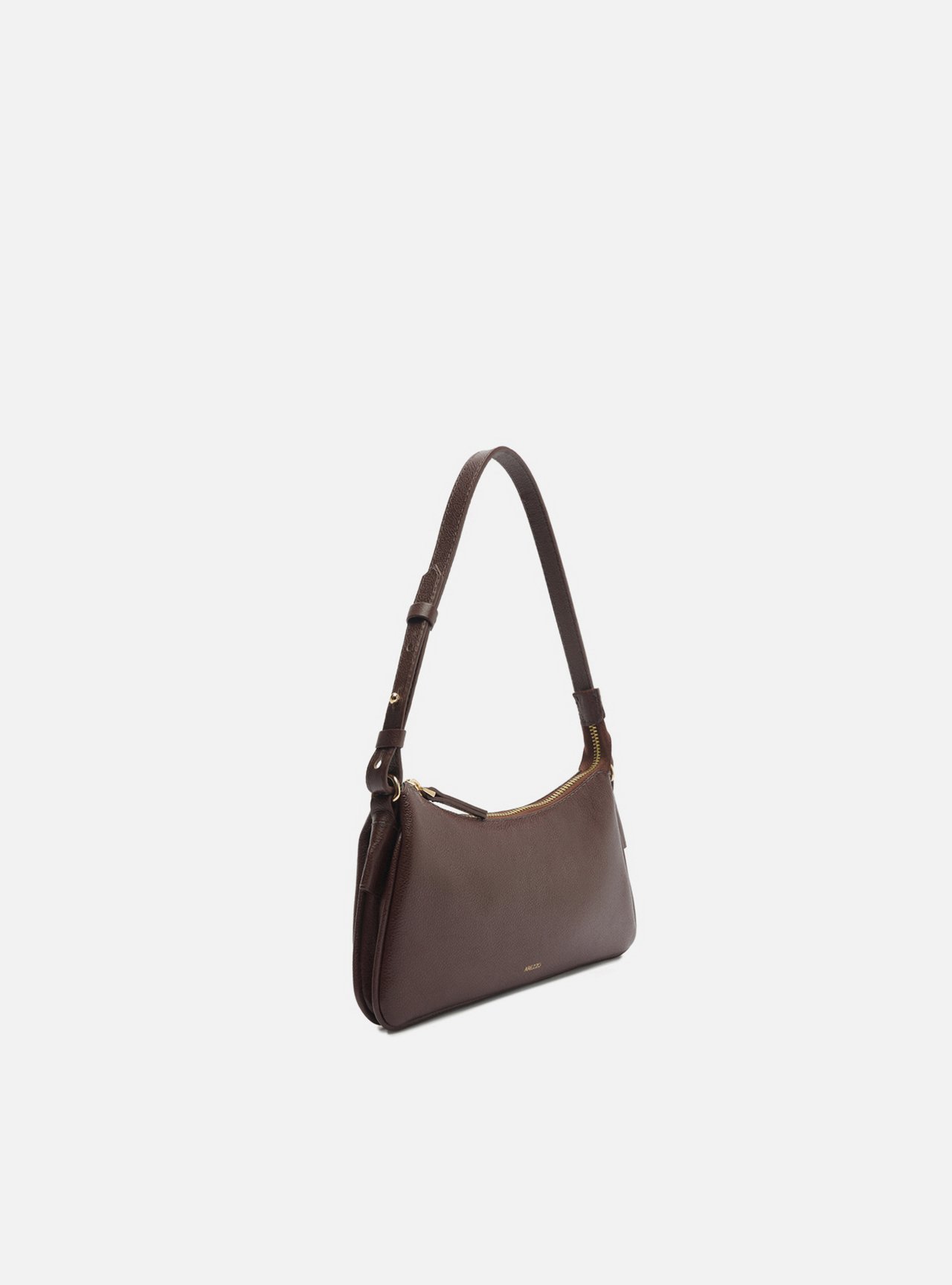 Bolsa Shoulder Marrom Couro Pequena — foto 5