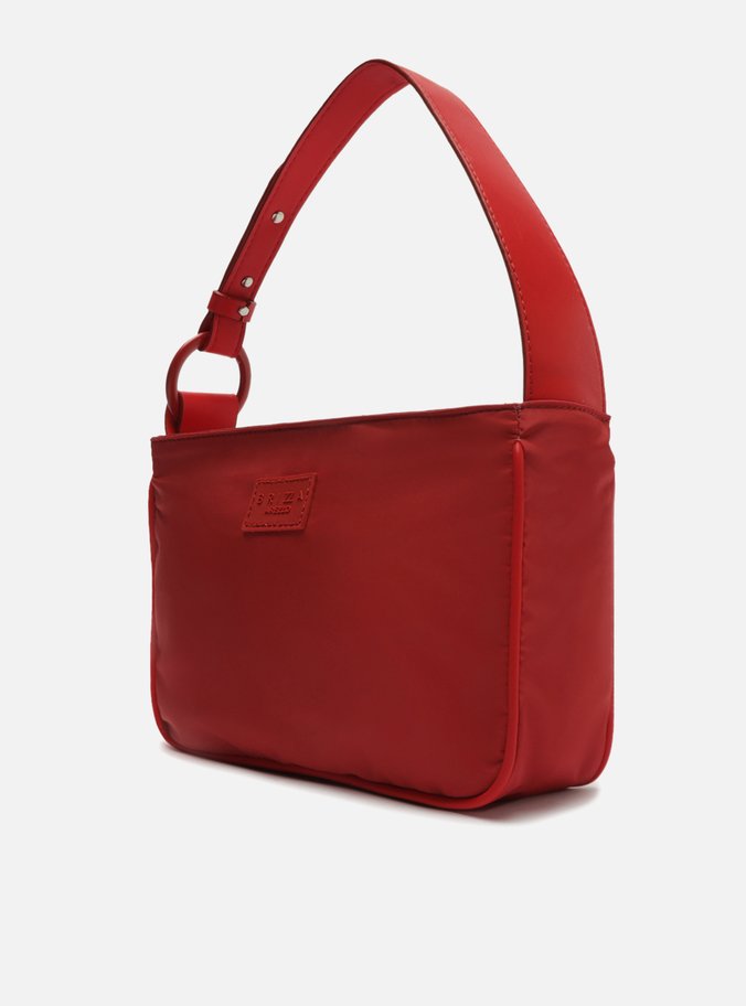 Bolsa Hobo Vermelha Nylon Olivia Pequena Brizza