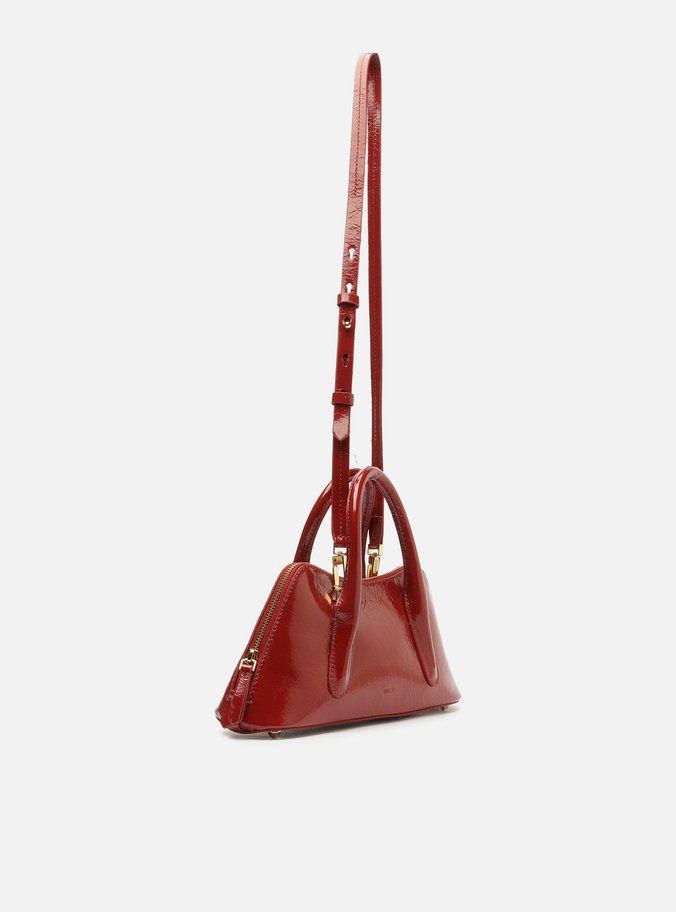 Bolsa Tote Vermelha Couro Média Modern