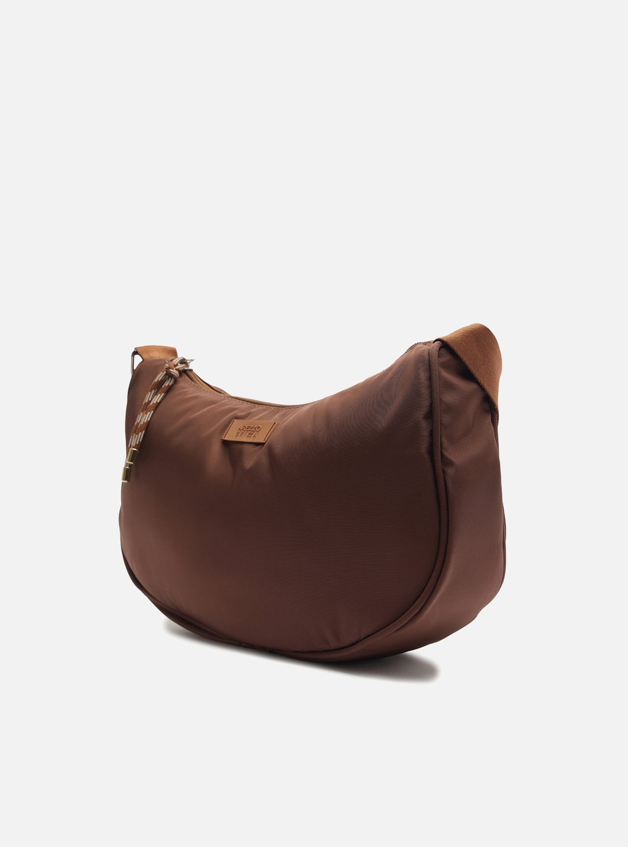 Bolsa Tiracolo Preta Média Metais Brizza — foto 2