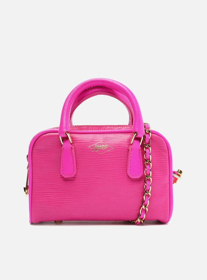 Bolsa Mini Bag Rosa Couro Lívia