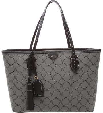 Bolsa Shopping Monograma Canvas Personalizável Preta
