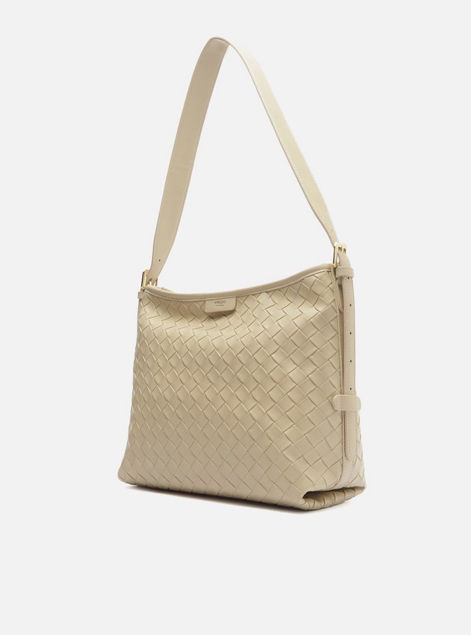 Bolsa Tote Branca Média Tressê Giorno