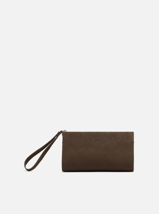 Necessaire Porta-Joias Marrom Camurça