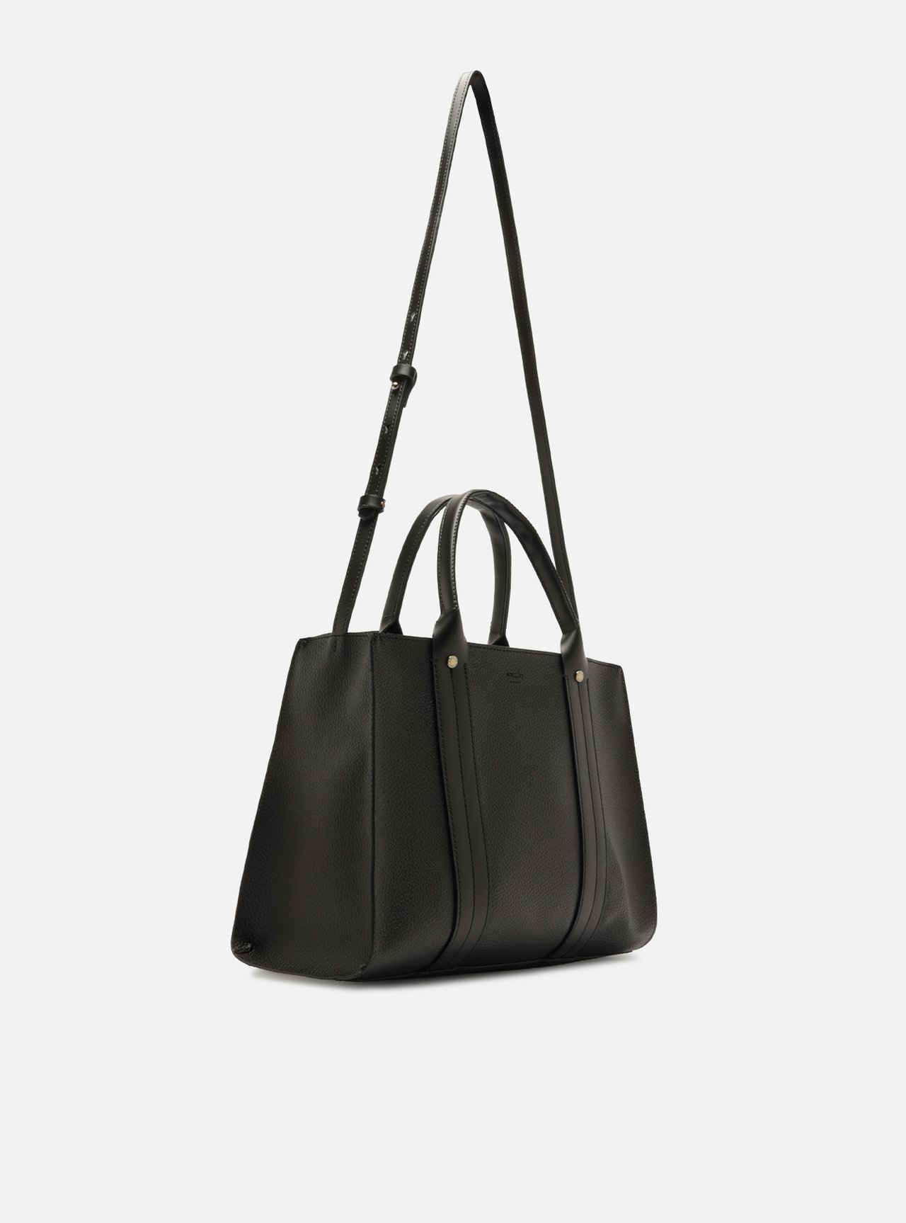 Bolsa Tote Preta Grande Granulada — foto 5