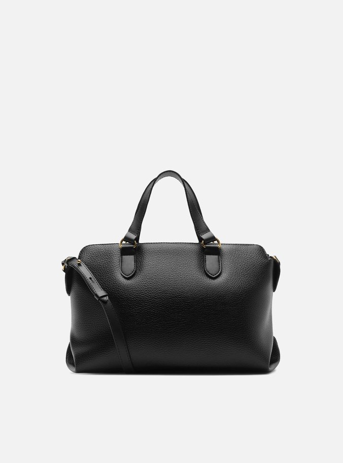 Bolsa Tote Preta Média Tag Básica