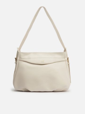 Bolsa Hobo Branca Grande Alça Fivela