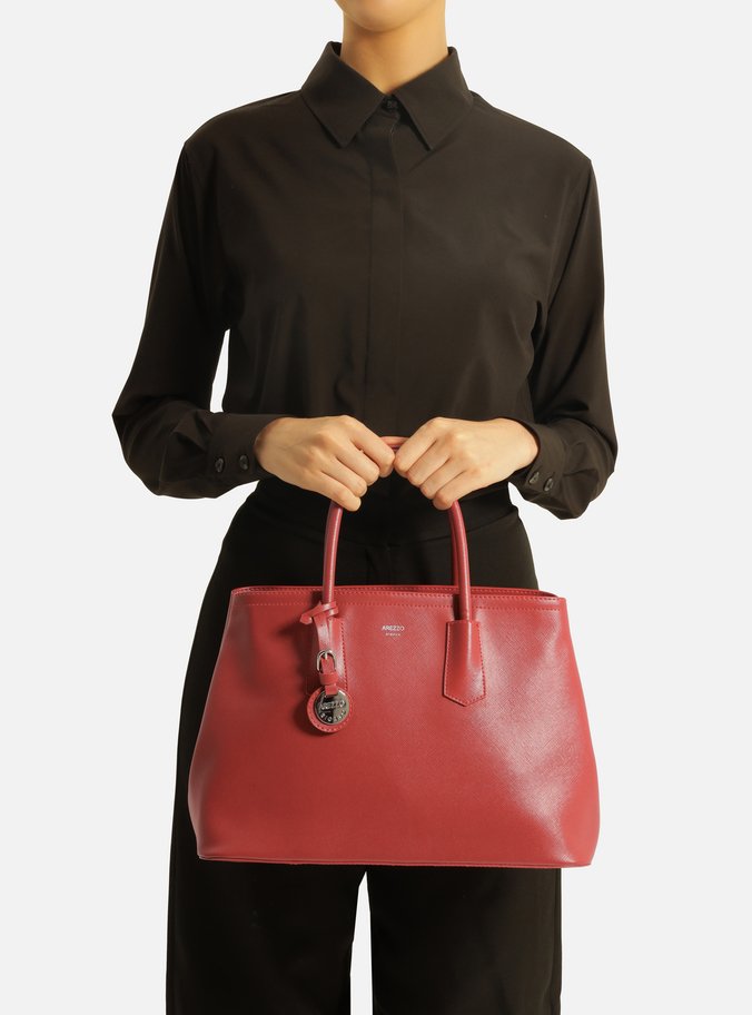 Bolsa Tote Vermelha Giorno Grande Bag Charm