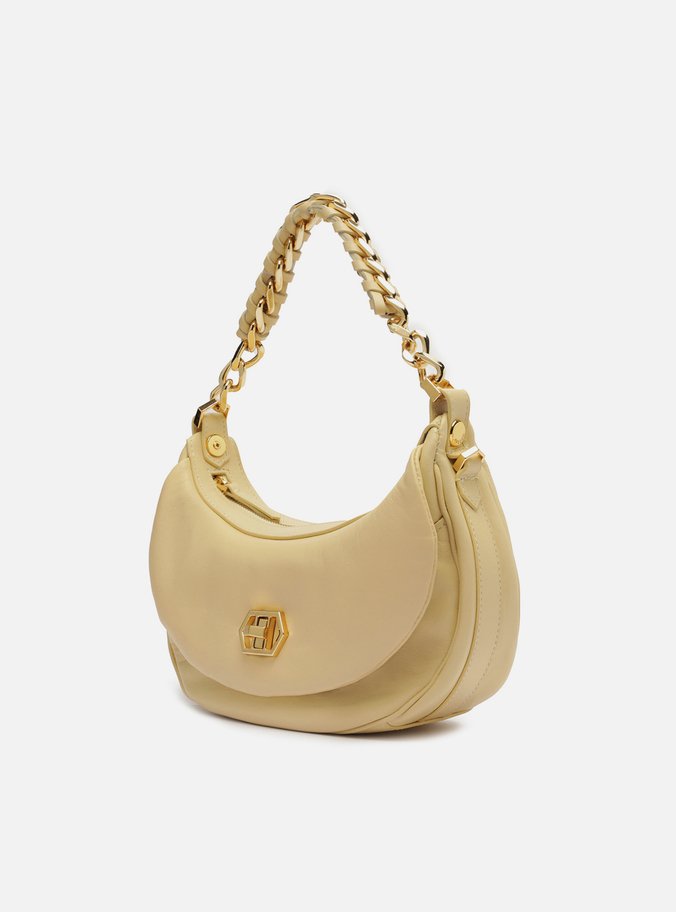 Bolsa Tiracolo Branca Couro Stella Média