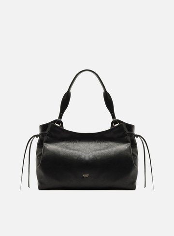 Arezzo — Bolsa Hobo Preta Grande Franzida