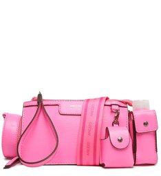 Bolsa Tiracolo Porta-Objetos Rosa Neon Donata